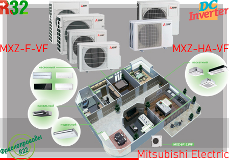 Mitsubishi Electric MXZ-F-VF и MXZ-HA-VF